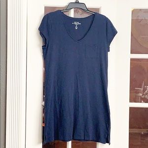Gap Easy TEE Navy T-Shirt Dress with pocket
